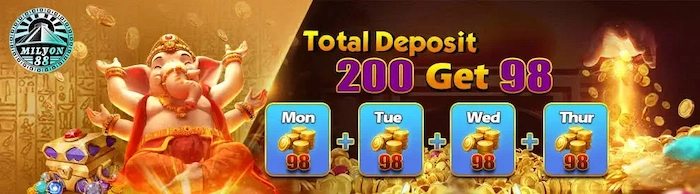 Total Deposit 200 Free 98